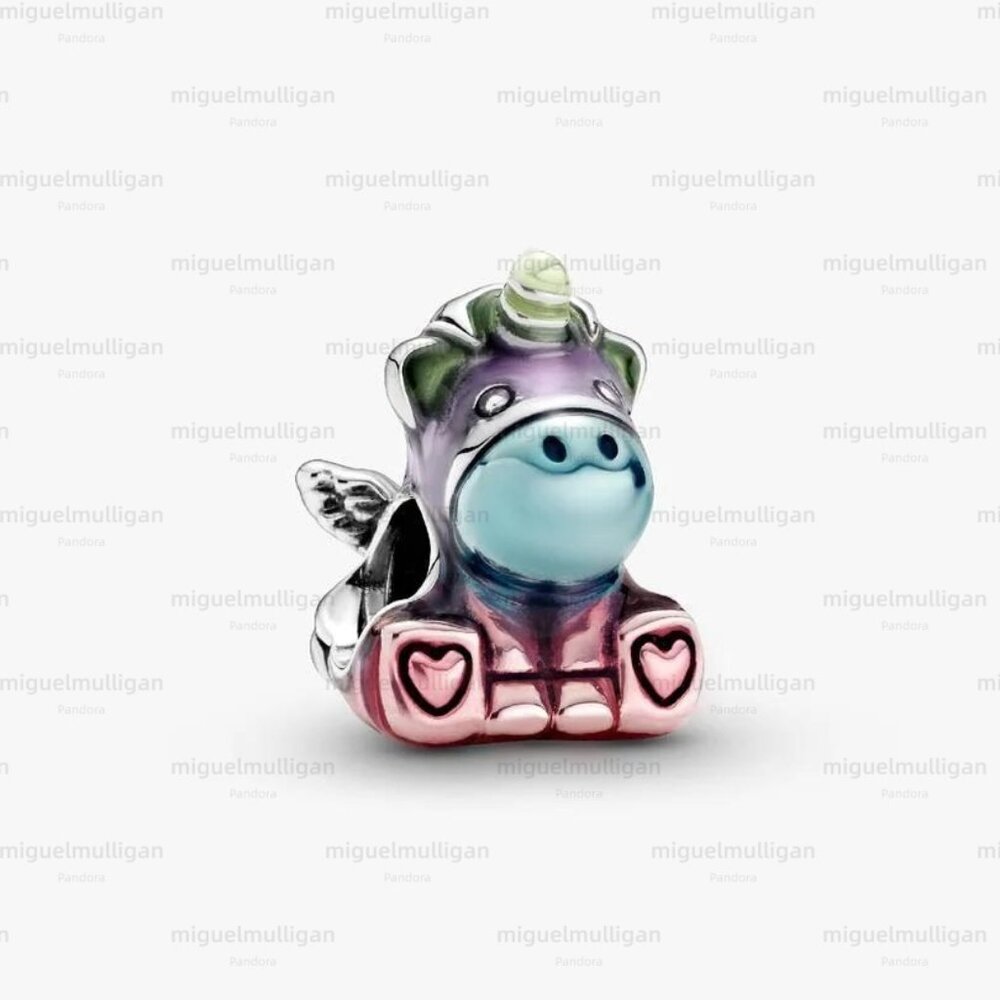 Pandora Colourful Rainbow Bruno the Unicorn Charm